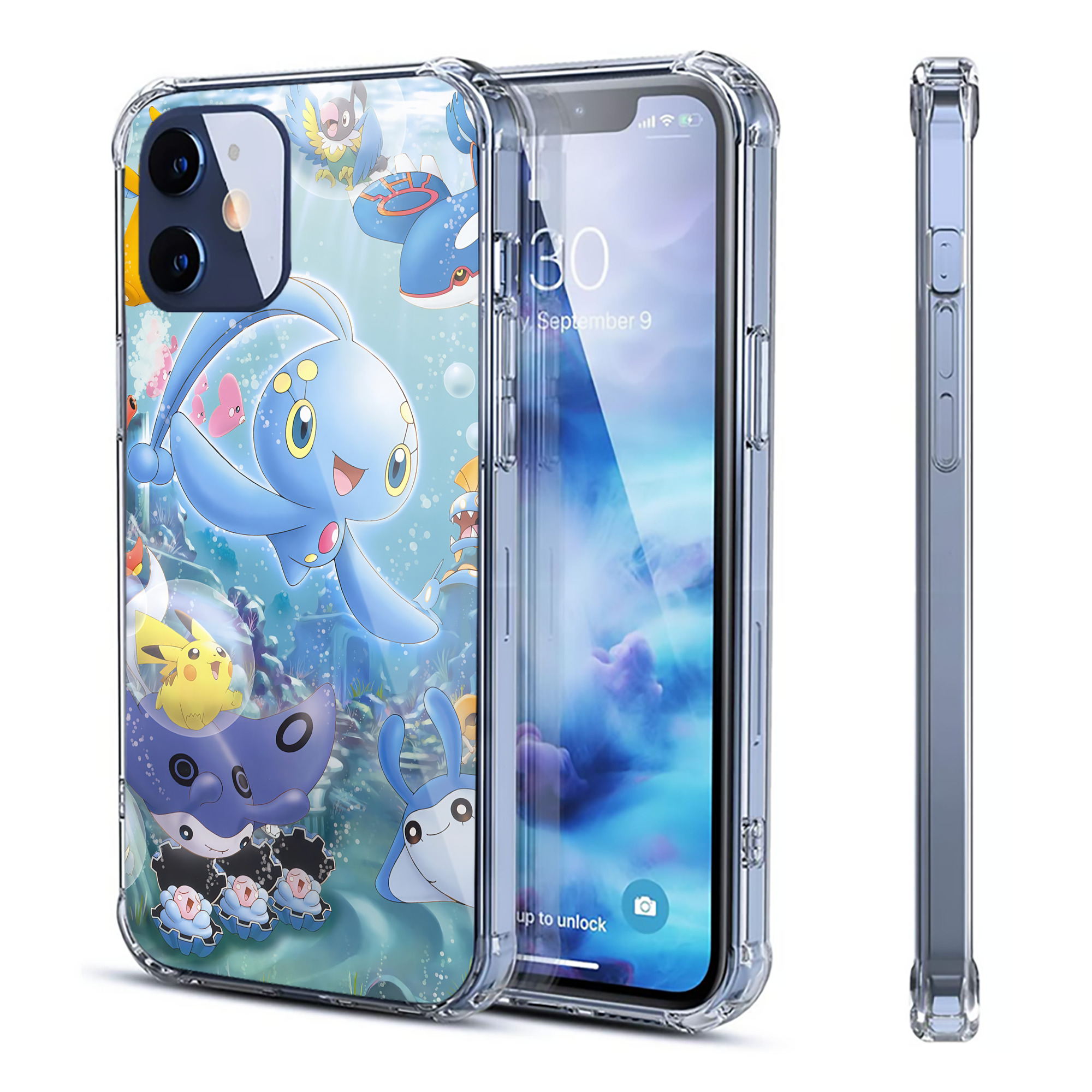 （画像用） ポケットモンスター Pokémon 【iPhone 12シリーズ対応】透明スマホケース（クリアソフトケース）